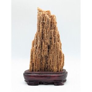 Scholar Rock Natural Stalactite Stalagmite Mineral Specimen 6" Suiseki Cave 1 lb